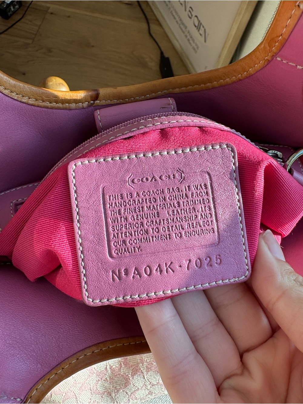 Coach Soho Vintage Pink Shoulder Bag with COA - Picture 10 of 12